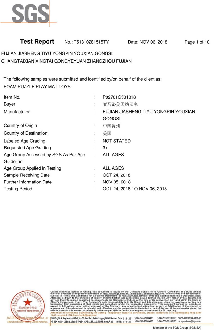 MQIAOHAM® 18 Pieces Puzzle Play Mats, Soft Baby Play Mat, Kids Interlocking Foam Floor Tiles, Toddlers Carpet Playmats G301018-106110112