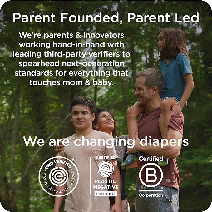 Our Diapers | EWG Verified Safe & Plant-Based Diapers | Leak Protection | Soft Organic Cotton Shell | Chlorine-Free Diaper for Sensitive Skin | Size 3 (16-28 lbs) 120 Count