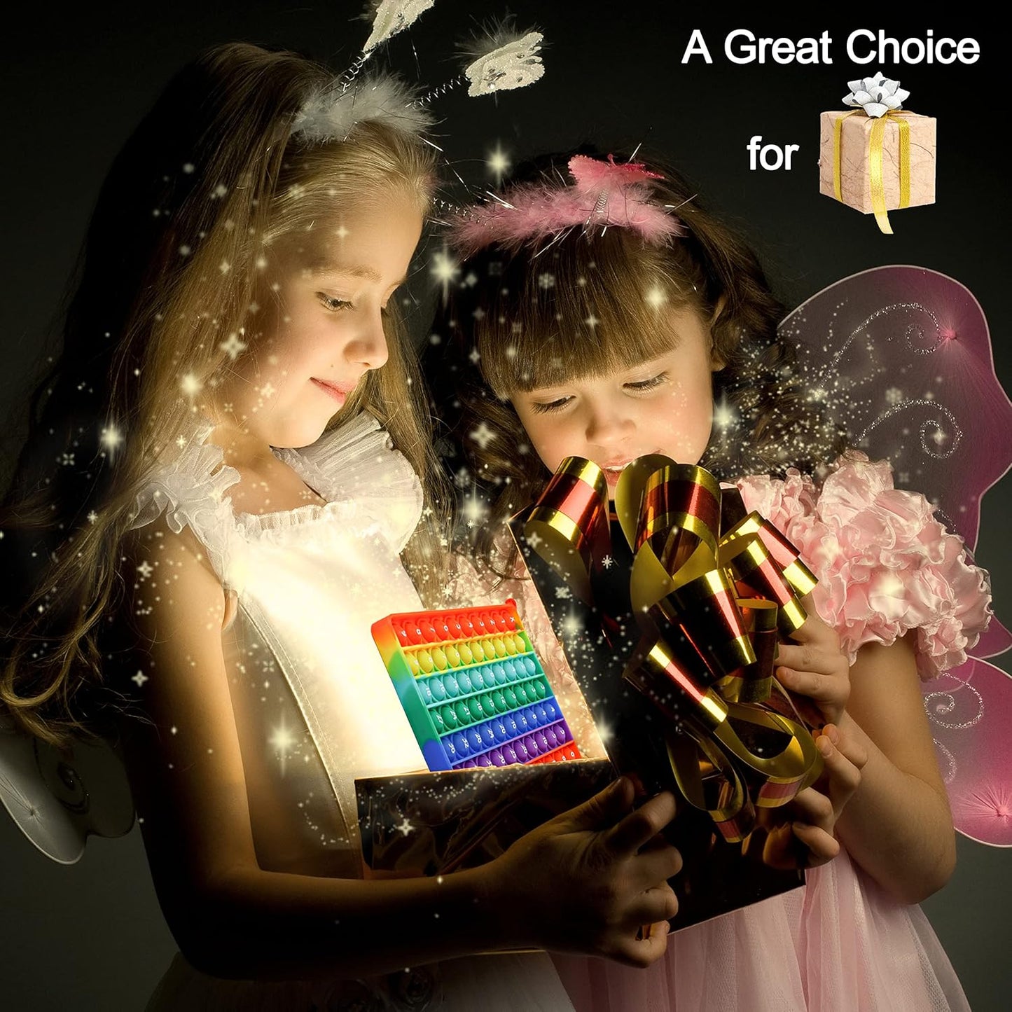 Multiplication Table Chart Square Pop Fidget Toys Math Games Popper Board Stress Reliever Gifts for Kids Adult Family Kids Popping Game to Practice Times Math Ability Early Education(Double Side)