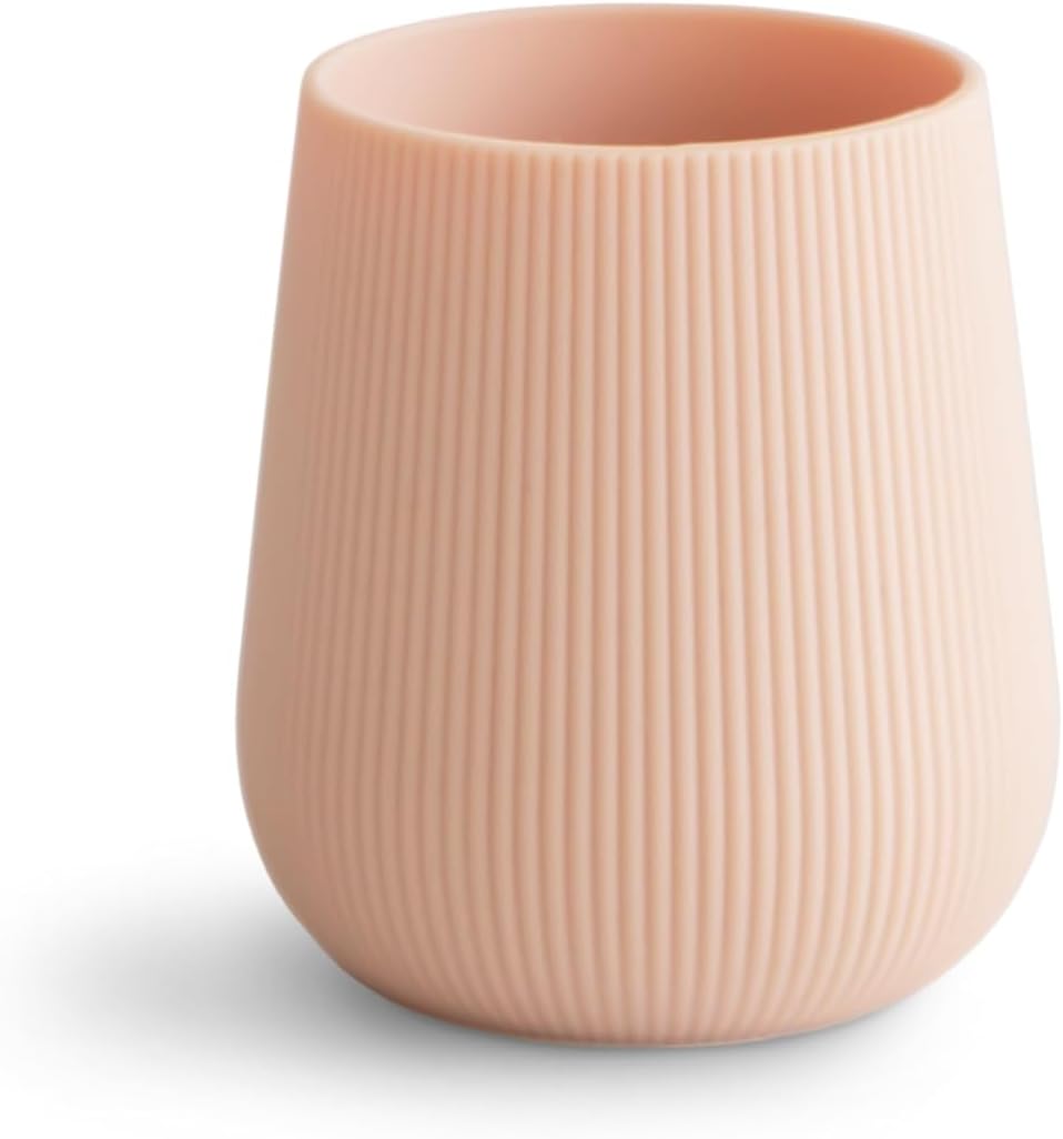 mushie Silicone Baby Starter Training Cup | 6 Months+ (Blush)