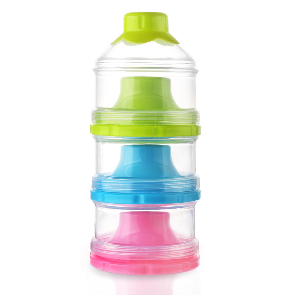 Accmor Baby Formula Dispenser, Non-Spill Stackable Formula Dispenser On The Go, Baby & Kids Snack Containers, Formula Container for Travel, BPA Free