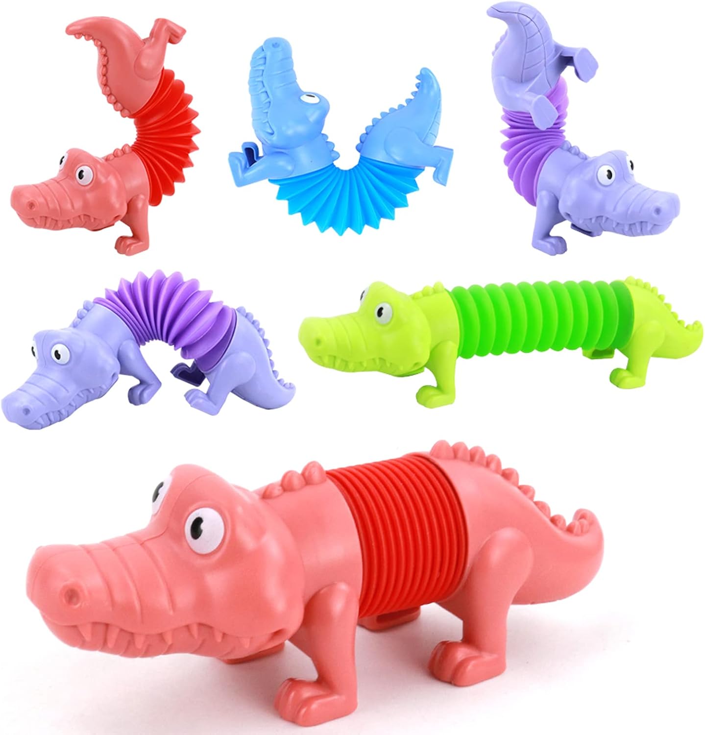 Pop Tubes Sensory Toy, 5 Pcs Telescopic Pop Tubes Bulk, Autism Toys for Kids 5-7, Fidget Toys for Toddlers, Stocking Stuffers for Boys Girls (5 PCS)