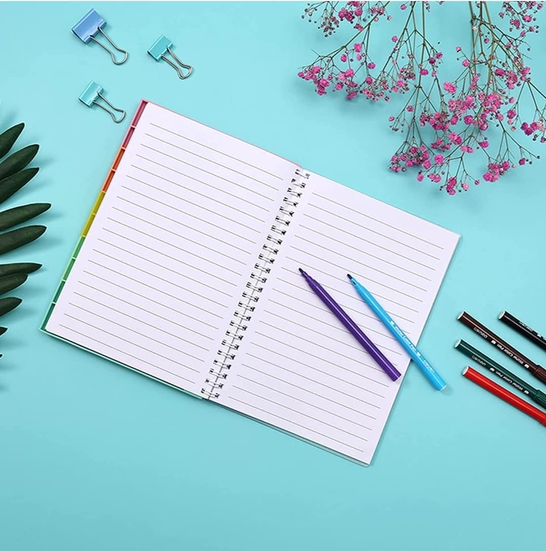 Fidget Notebook, Pop It Fidget Toy, Push Pop Spiral Notebook, Silicone Bubbles Sensory Toy Stress Reliever, Anxiety Relief Pop Journal, School/ Office Notebook (Light Blue)