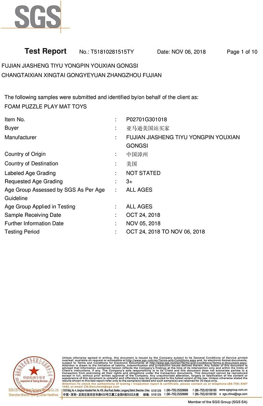 MQIAOHAM® 18 Pieces + 18 Edges Puzzle Play Mats, Soft Baby Play Mat, Kids Interlocking Foam Floor Tiles, Toddlers Carpet Playmats XZ301018-104