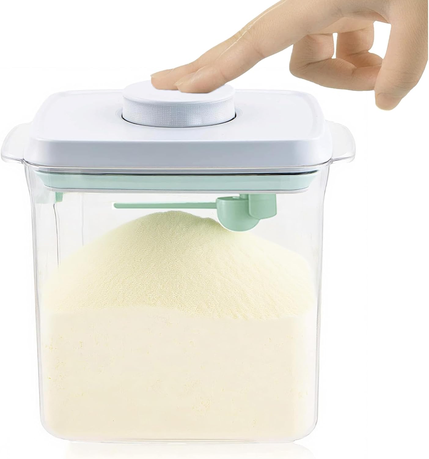 Formula Dispenser Container with Scraper and Scoop 730g Milk Powder BPA-Free Airtight Formula Storage Container 1700ml - Non-Slip Design