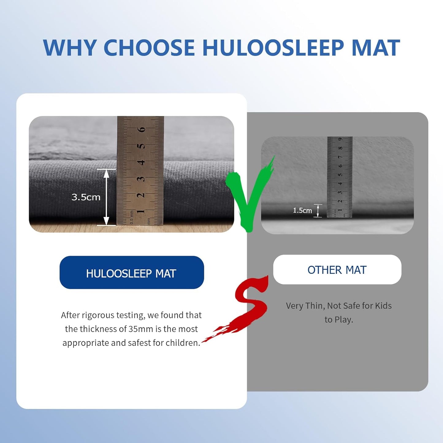 Baby Play Mat for Floor,1.3" Thick Memory foam Tummy Time Mat for Toddlers,Infants,kids,Water-Repellent Soft Nursery Rug ,Extra Large Non Slip for Crawling&Yoga,Tatami Style for Living Room(Dark Grey)