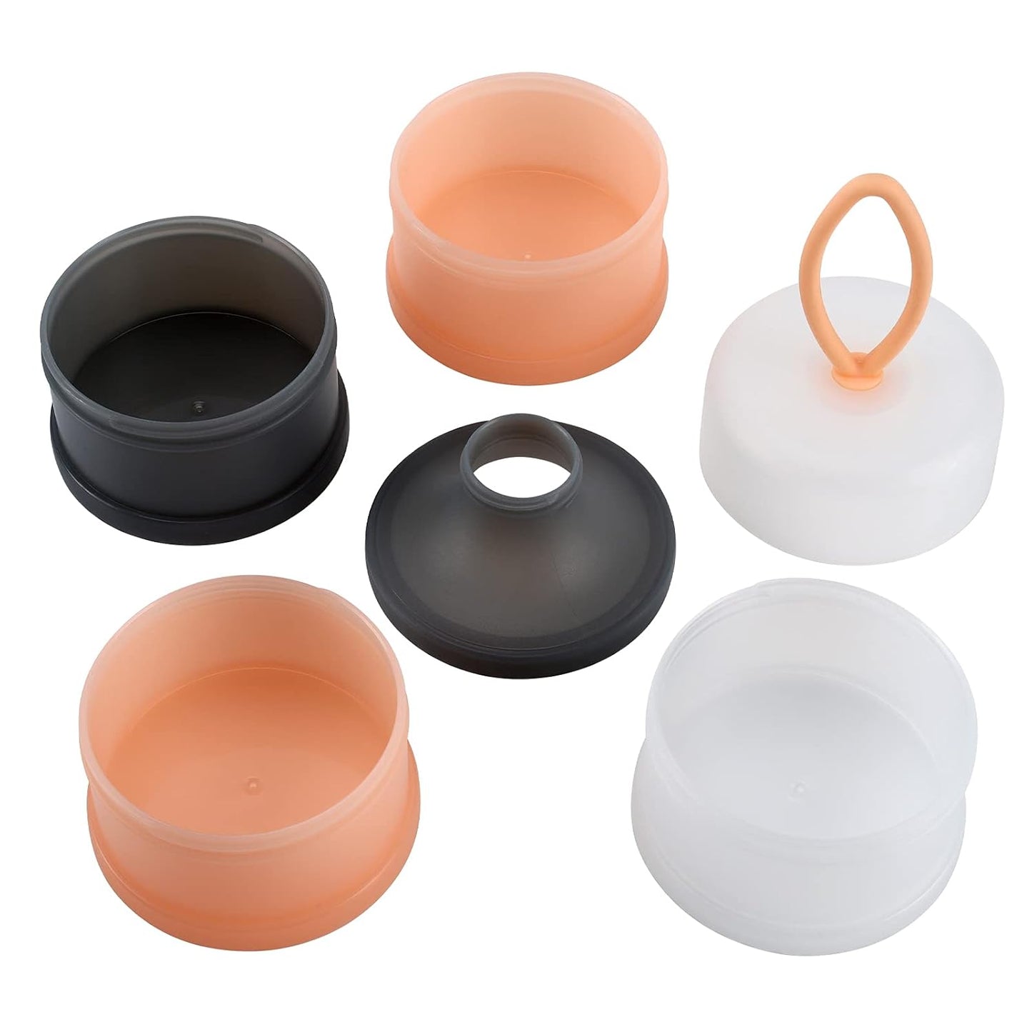 Accmor Baby Formula Dispenser On The Go, Stackable Formula Dispenser for Travel Formula Container to Go, Non-Spill Milk Powder Baby Kids Snack Storage Container, BPA Free, 2 Packs