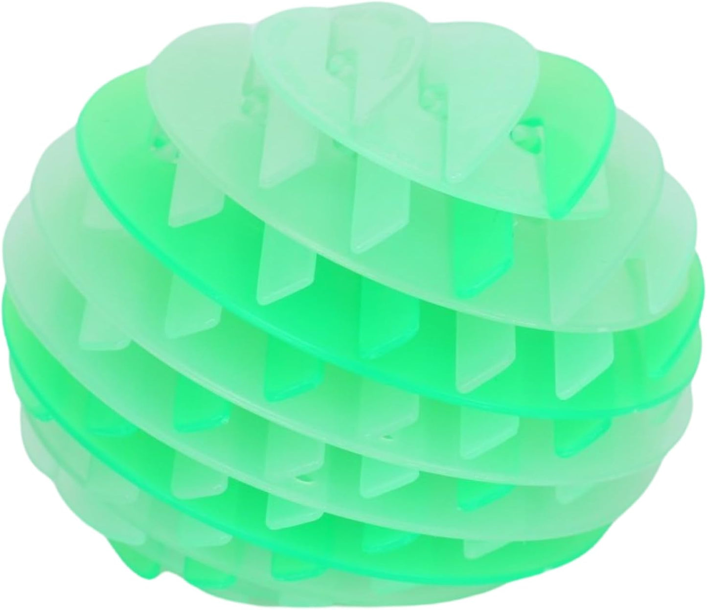 Zinkeez FlatBall - The Ultimate Flat-to-Ball Fidget Toy - for Kids, Teens and Adults Ages 4 and Up - Glow in Dark Radiant Green