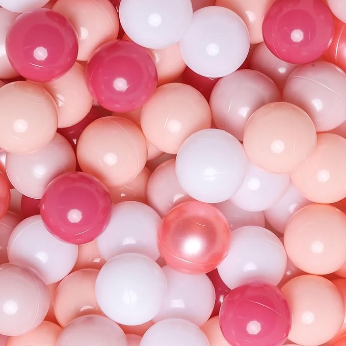 GOGOSO Ball Pits Balls for Toddlers Pack of 50 100 200 Plastics Shape Ball Non-Phthalate Non-BPA Non-Toxic 2.2-Inch Crush Proof Play Balls