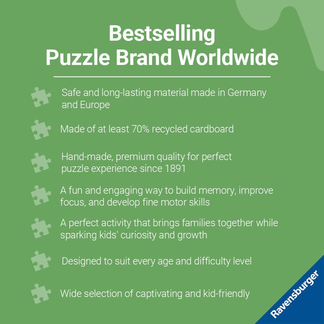 Ravensburger - Disney Pretty Princesses - 24 Piece Jigsaw Floor Puzzle - Belle, Cinderella, Ariel and Rapunzel in Bold, Bright Colors - Premium Quality - Ideal Gift - Screen-Free Fun - Children Age 3+