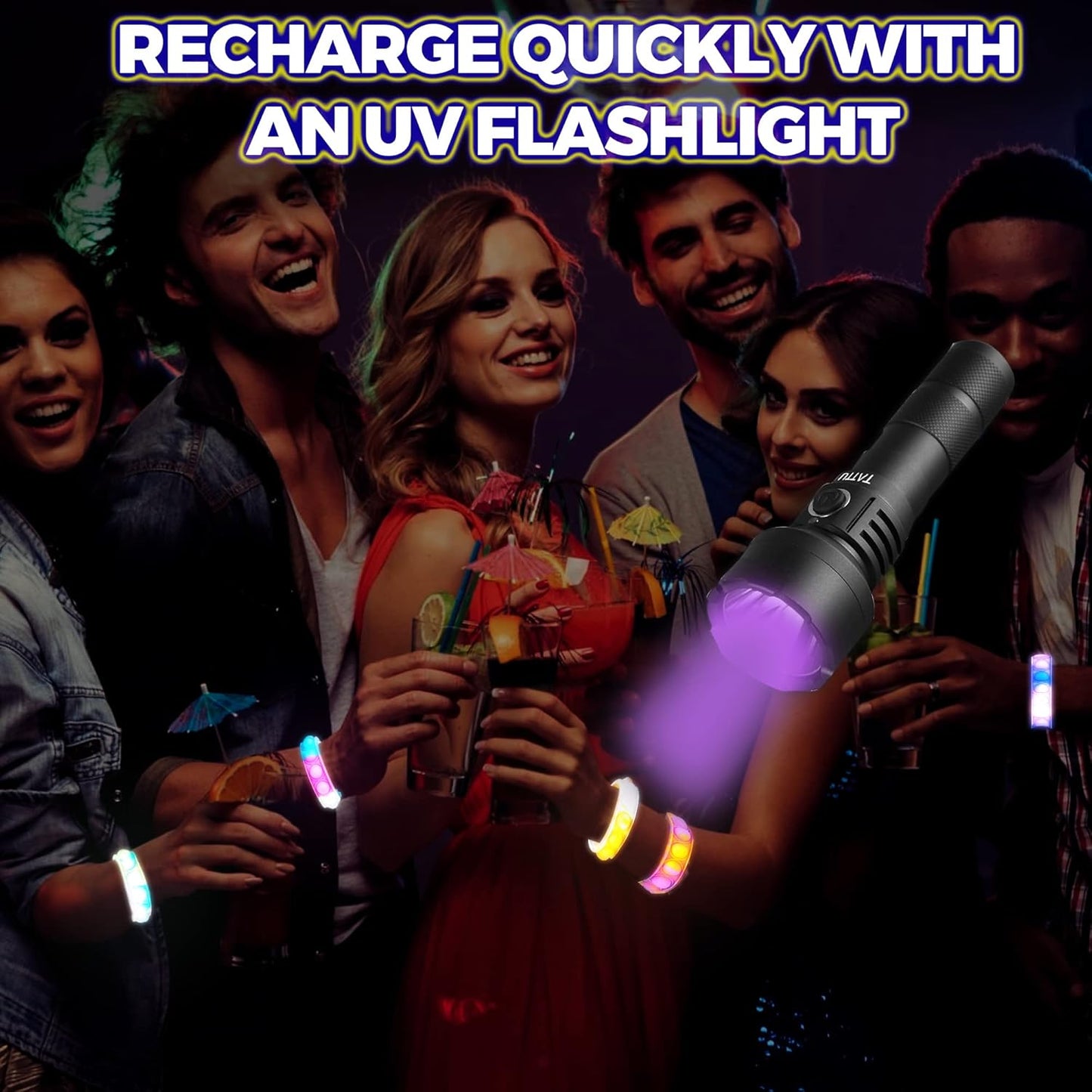 16 PCS Bracelets Glow in The Dark Pop it Fidget Toy, Rainbow Party Favors Wristband Set, Push Bubbles Sensory Pack Kids Ages 5 8 12 Adult Student Gift