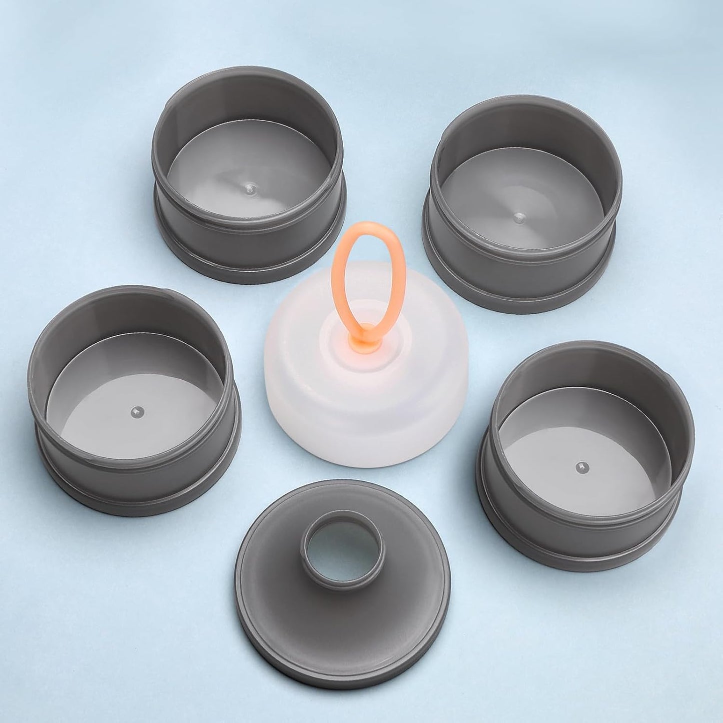 Accmor 2 Pack Baby Formula Dispenser On The Go, Stackable Formula Dispenser Formula Container to Go, Non-Spill Portable Milk Powder Kids Snack Storage Container, BPA Free