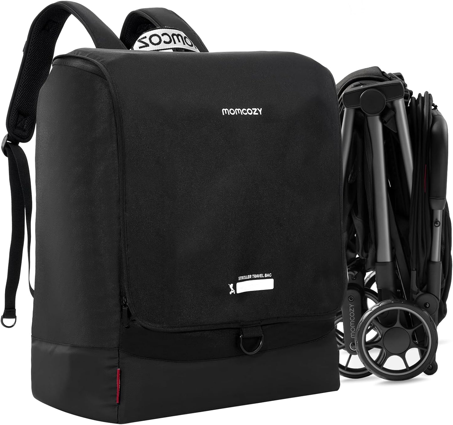 Momcozy Stroller Travel Bag for Airplane | Suit ClickGo Stroller | Compatible with Strollers Folded Dimensions of 22.1 X 17.3 X 9.8 Inch | Fit Most Major Brand | Hand-held ＆ Back-carrying