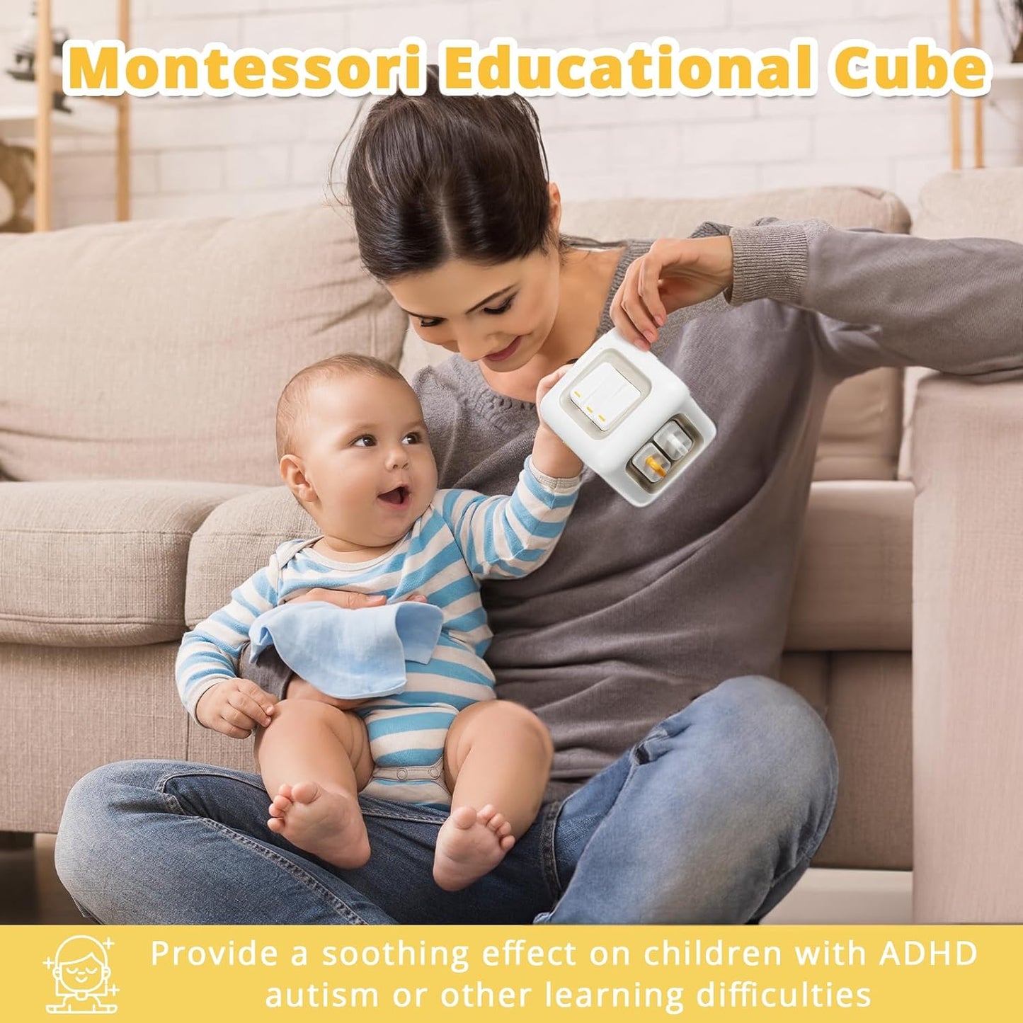 Busy Cube Toys for 1 Year Old Boy, Montessori Toys for 1+ Year Old, Travel Sensory Toys for Toddlers 1-3, Learning Fine Motor Skills| 1st Birthday Gifts Boy 12 Months +