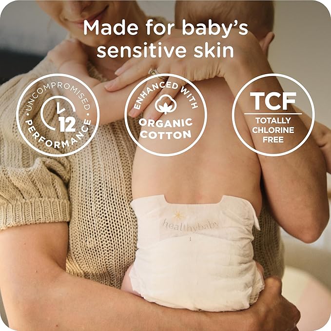 Our Diapers | EWG Verified Safe & Plant-Based Diapers | Leak Protection | Soft Organic Cotton Shell | Chlorine-Free Diaper for Sensitive Skin | Size 3 (16-28 lbs) 120 Count
