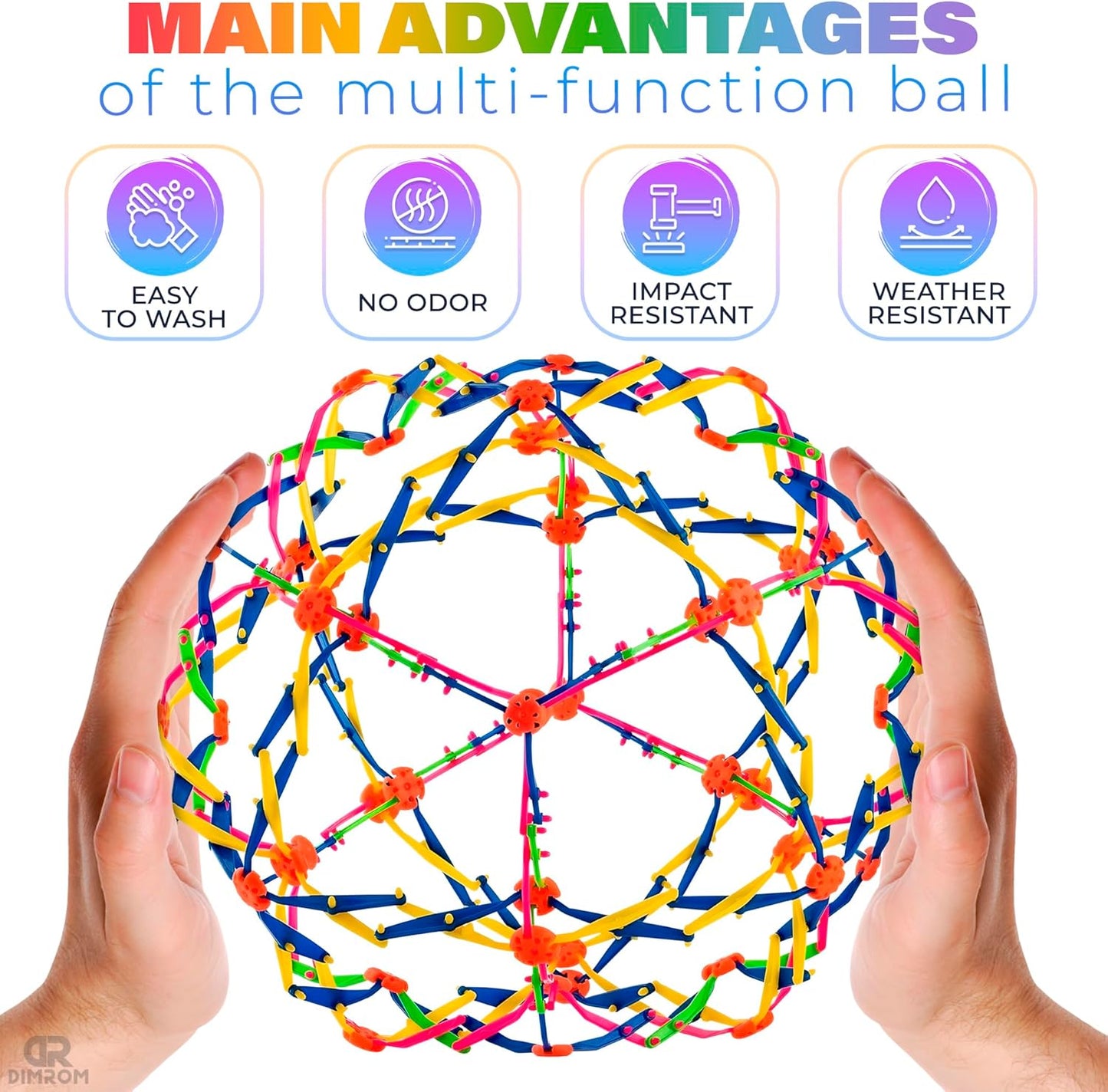 Expandable Breathing Ball - Stress Relief Toy Expandable Ball Sphere Wind-Up Toys for Anxiety Relief Expandable Sphere Ball Toy - Expanding Ball Toy Sphere Wind-Up Toys Adults Anxiety Sensory Balls