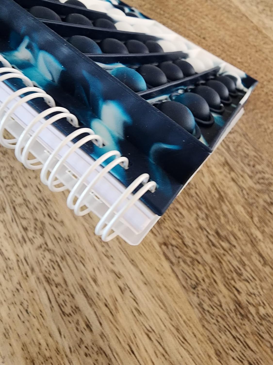 Fidget Notebook, Pop It Fidget Toy, Push Pop Spiral Notebook, Silicone Bubbles Sensory Toy Stress Reliever, Anxiety Relief Pop Journal, School/ Office Notebook, Chanukah Gift