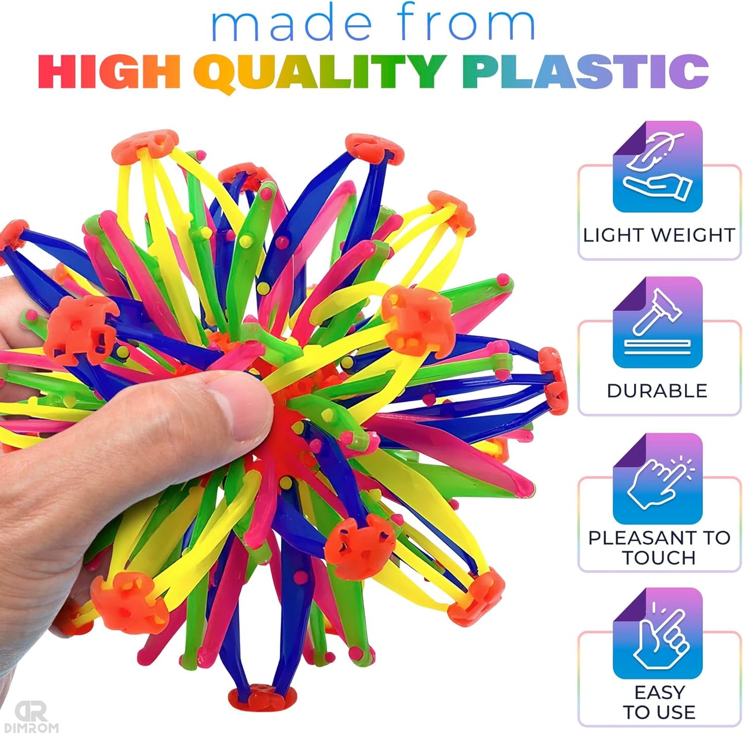 Expandable Breathing Ball - Stress Relief Toy Expandable Ball Sphere Wind-Up Toys for Anxiety Relief Expandable Sphere Ball Toy - Expanding Ball Toy Sphere Wind-Up Toys Adults Anxiety Sensory Balls