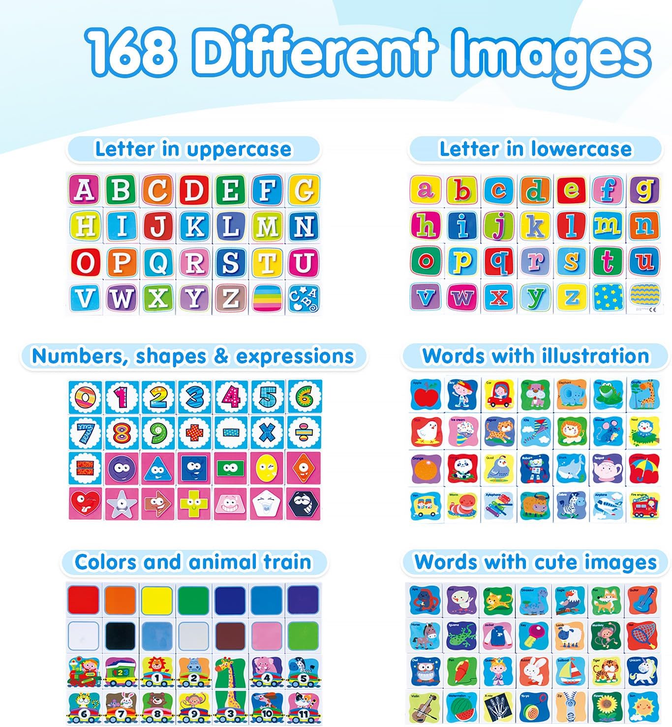 PLAY ABC Building Blocks for Toddlers 1-3, 28 PCS Plastic Baby Alphabet Letters Number Stacking Blocks Set, Preschool Learning Educational Montessori Sensory Toys Gifts for Kids Girls Boys