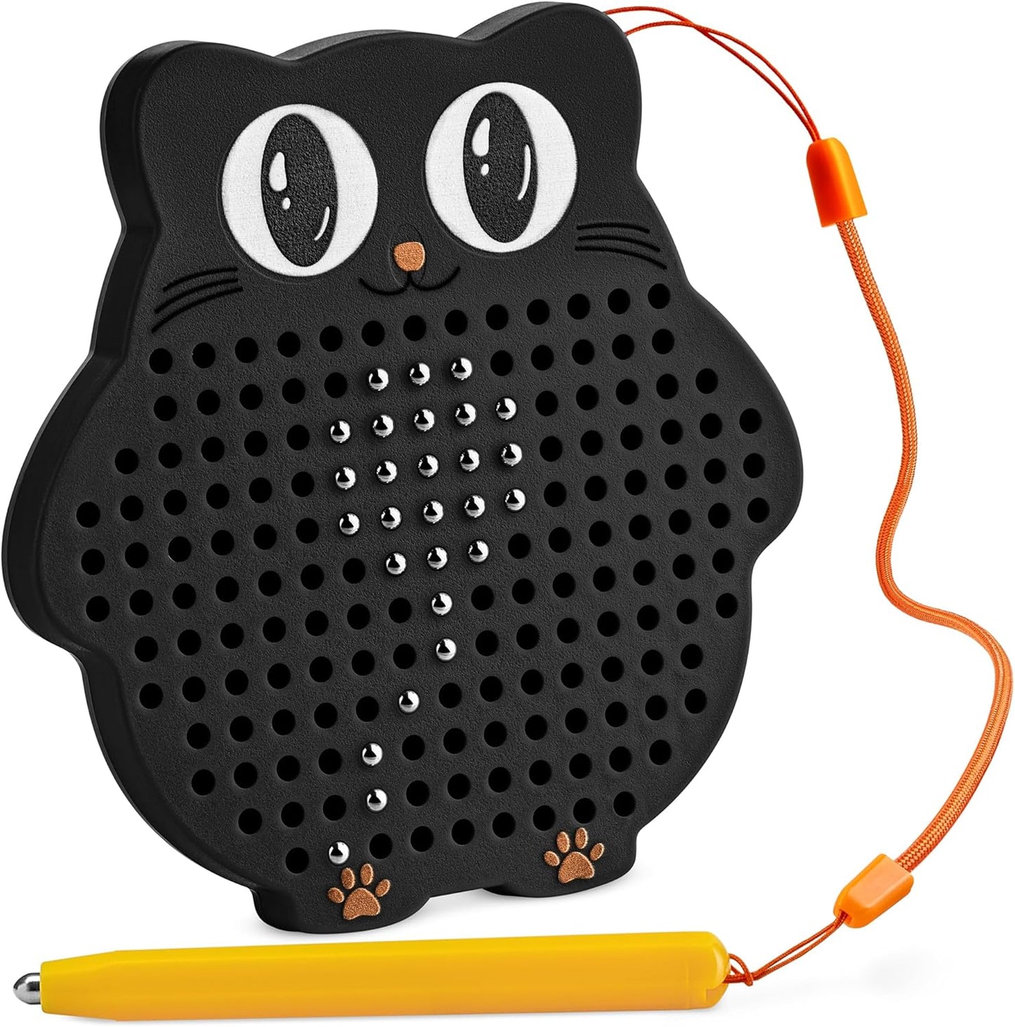 Magnetic Drawing Board for Kids & Toddlers with Beads and Magnet Stylus Pen - Magnetic Travel Toy for Airplane & Car Ride Activities for Kids