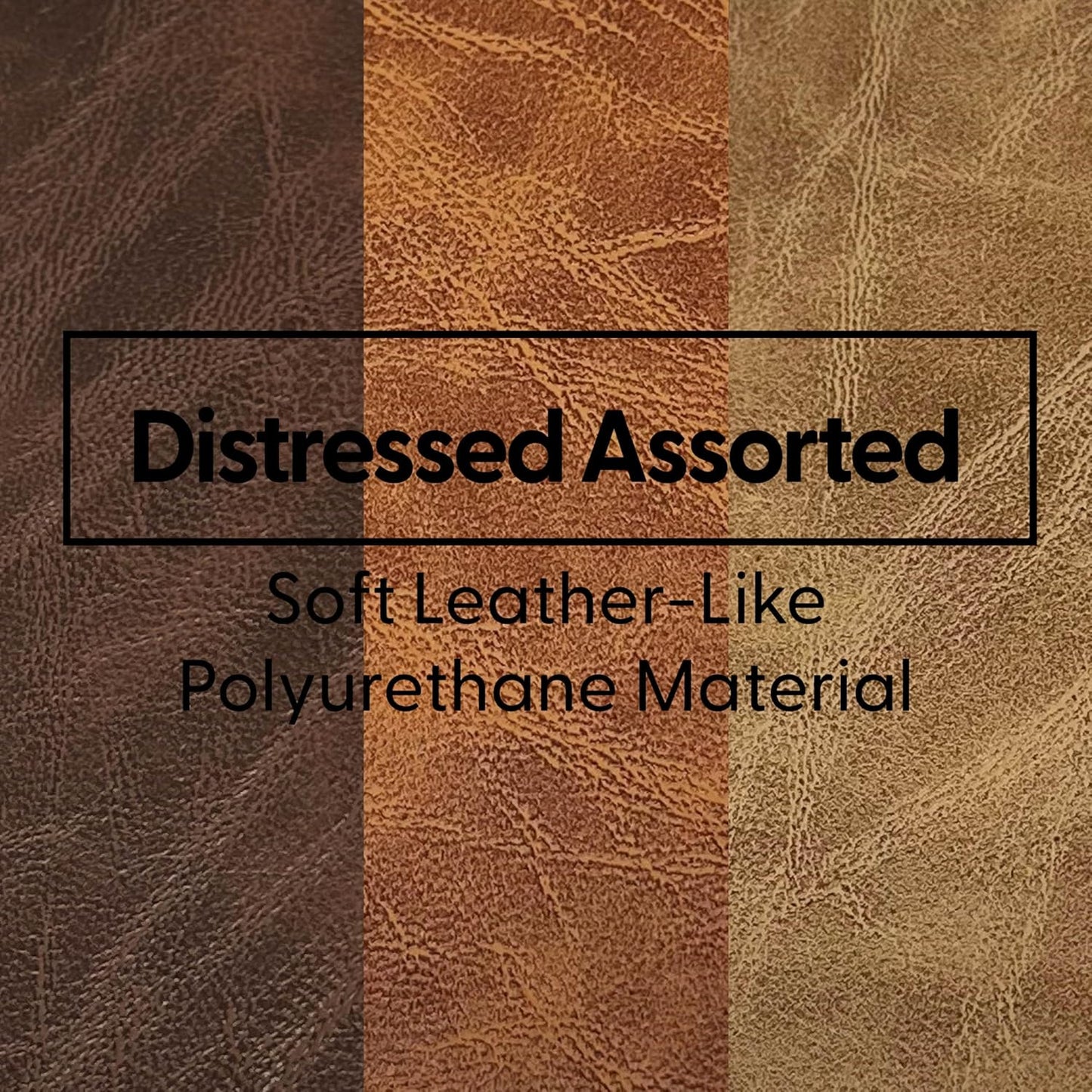 SoftScape Rustic Kid Playtime Climber, Indoor Active Playset for Toddlers and Children, Safe Soft Foam for Crawling and Sliding (3-Piece Set) - Distressed Faux Leather Assorted